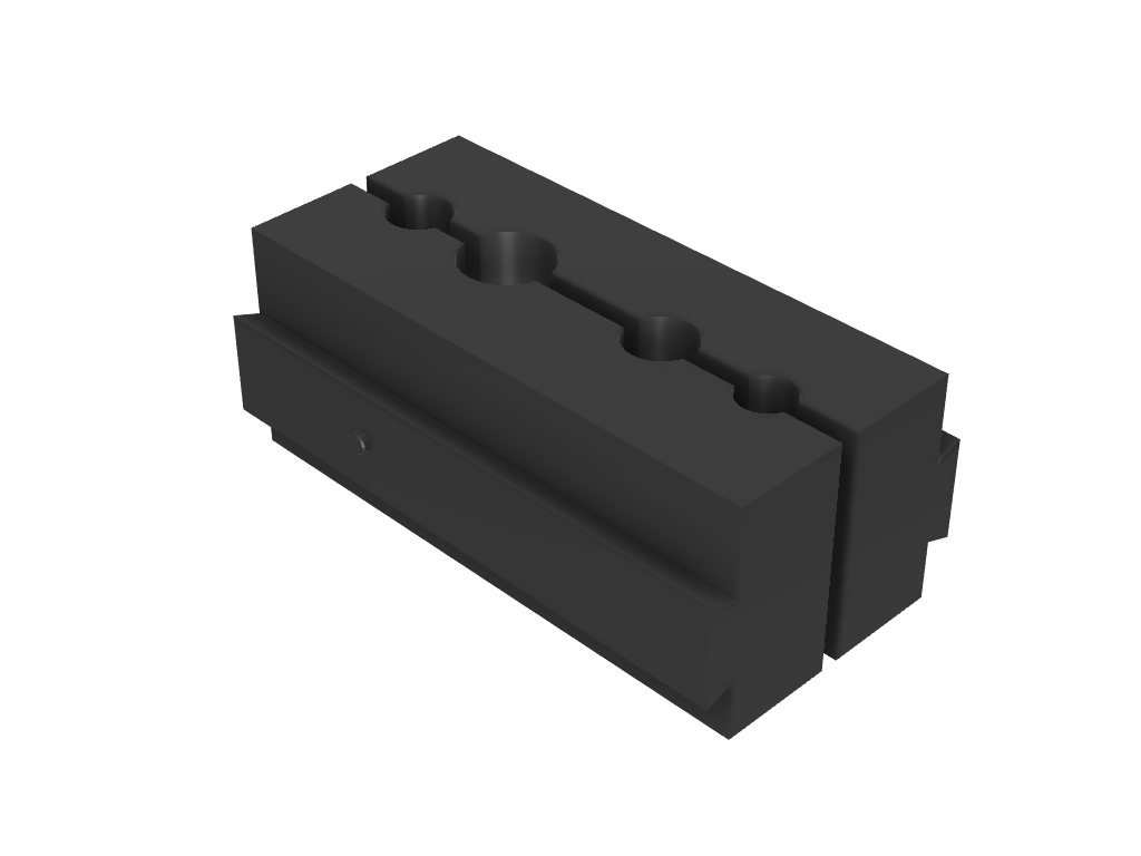 Bike thru-axle soft jaws for the Orange Bench Vise