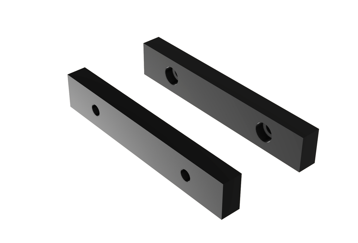 Solid face soft jaws for the Yost 750-DI Vise