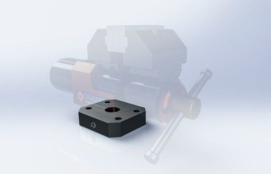 Orange Bench Vise - Swivel Base Plate